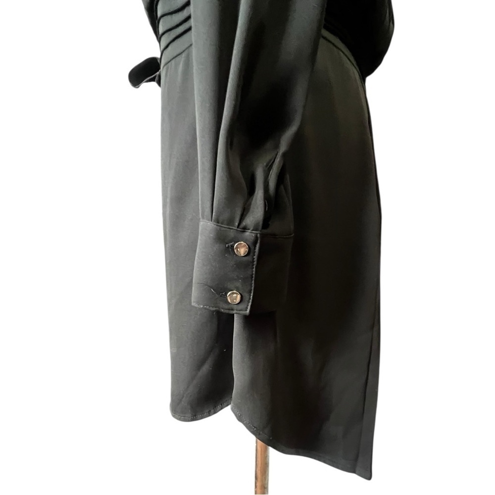 White House Black Market Black Long Sleeve Dress EUC 0 - Picture 5 of 10